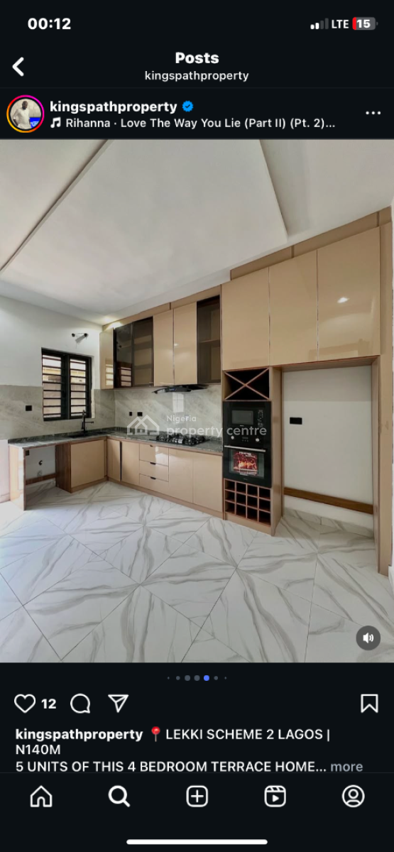 4 Bed Terrace with Bq Payment Plsn, Abraham Adesanya, Ajah, Lagos, Terraced Duplex for Sale