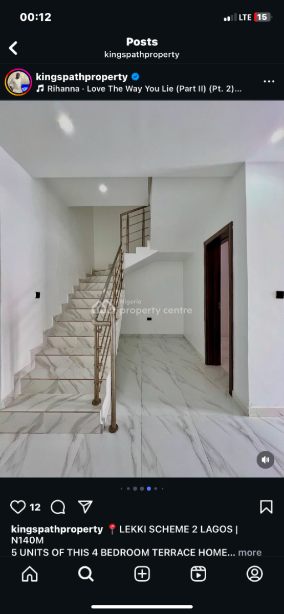 4 Bed Terrace with Bq Payment Plsn, Abraham Adesanya, Ajah, Lagos, Terraced Duplex for Sale