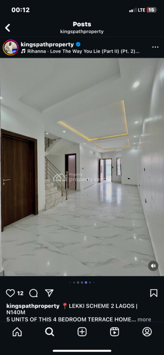 4 Bed Terrace with Bq Payment Plsn, Abraham Adesanya, Ajah, Lagos, Terraced Duplex for Sale