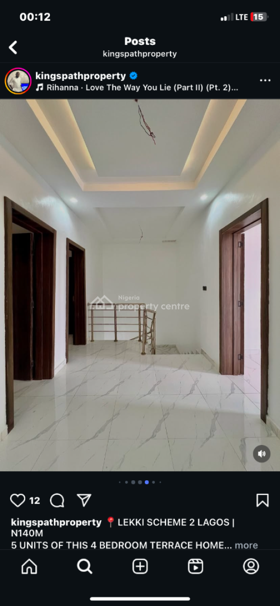 4 Bed Terrace with Bq Payment Plsn, Abraham Adesanya, Ajah, Lagos, Terraced Duplex for Sale