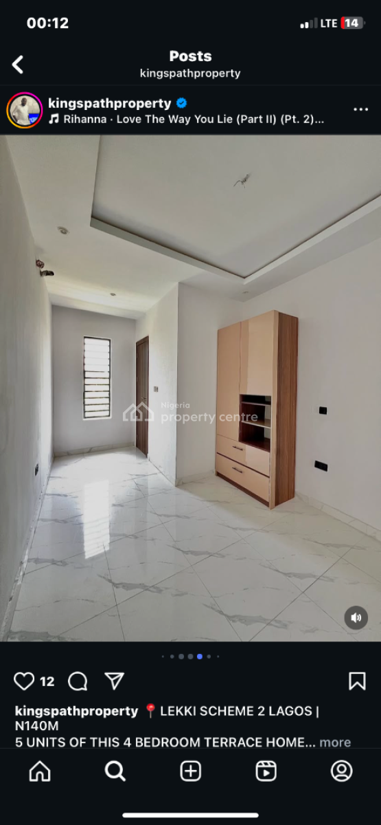 4 Bed Terrace with Bq Payment Plsn, Abraham Adesanya, Ajah, Lagos, Terraced Duplex for Sale