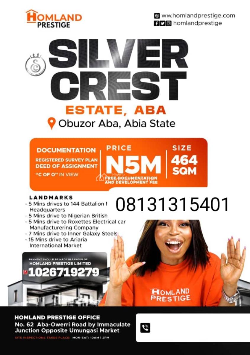 Plots of Affordable Land in Aba, Obuzor,close to Nigeria British University, Ukwa, Abia, Mixed-use Land for Sale