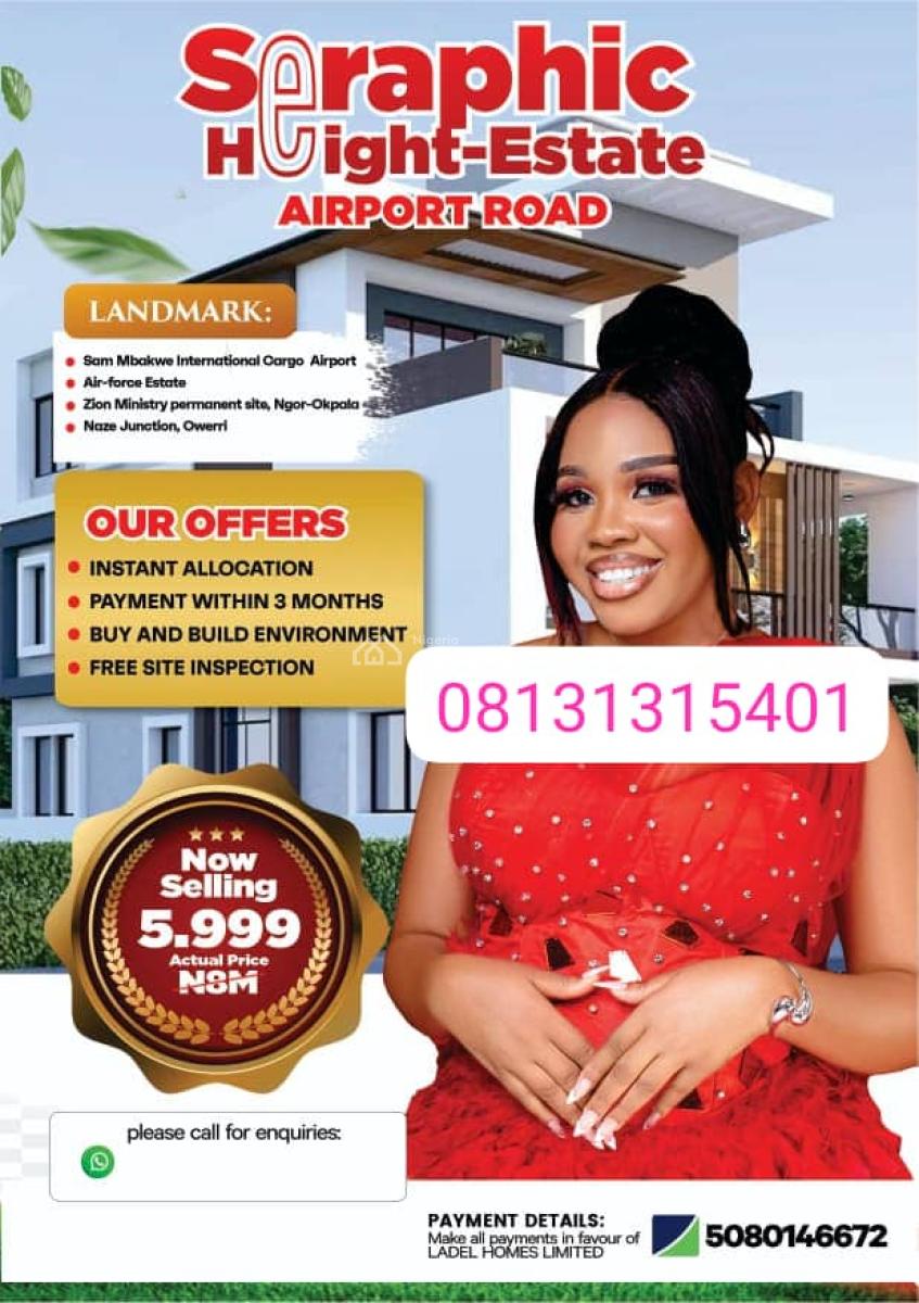 Plots of Affordable Land Along Airport Road, Some Minutes to The Airport, Ngor Okpala, Imo, Mixed-use Land for Sale