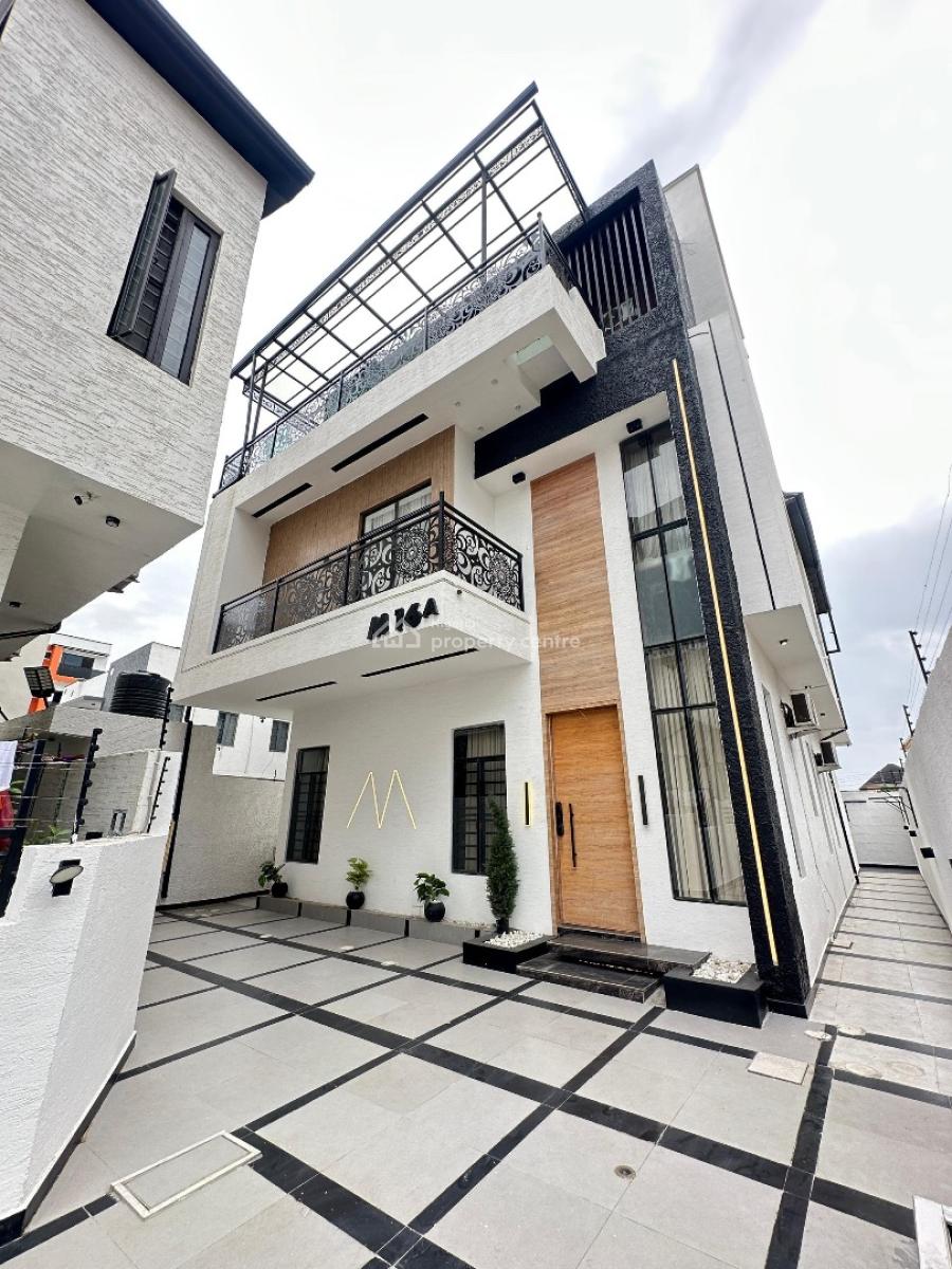 Fully Furnished Luxury 5 Bedroom Duplex + Bq, Cinema, Rooftop, & Pool, Ologolo, Lekki, Lagos, Detached Duplex for Sale