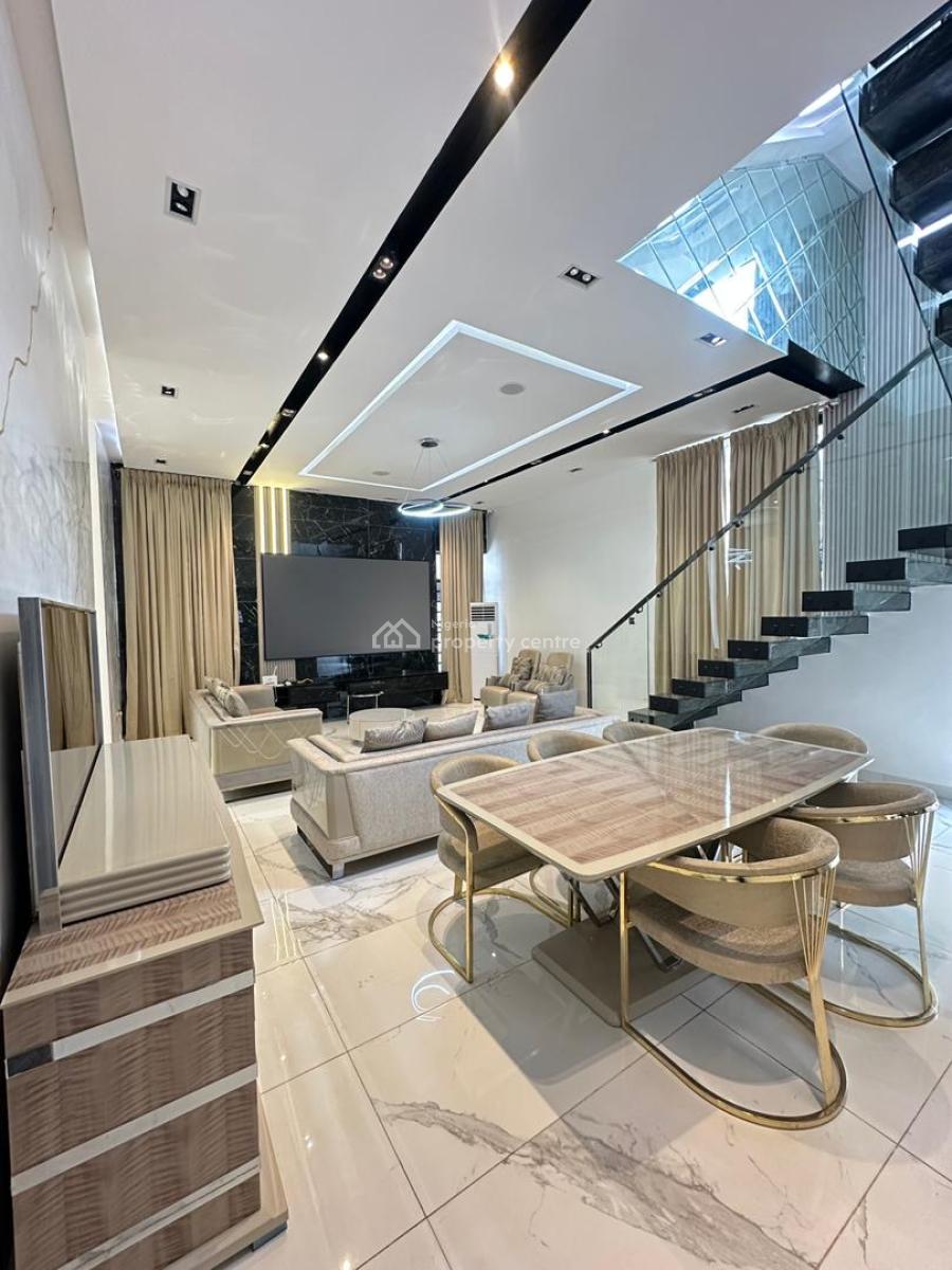 Fully Furnished Luxury 5 Bedroom Duplex + Bq, Cinema, Rooftop, & Pool, Ologolo, Lekki, Lagos, Detached Duplex for Sale