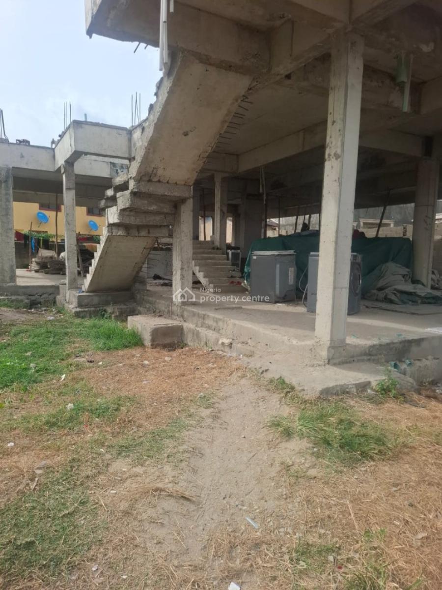 480.303sqm of Land with Solid Uncompleted Structure Is Available for S, Along Agboyi Road, Ori-oke, Ogudu, Lagos, Commercial Property for Sale