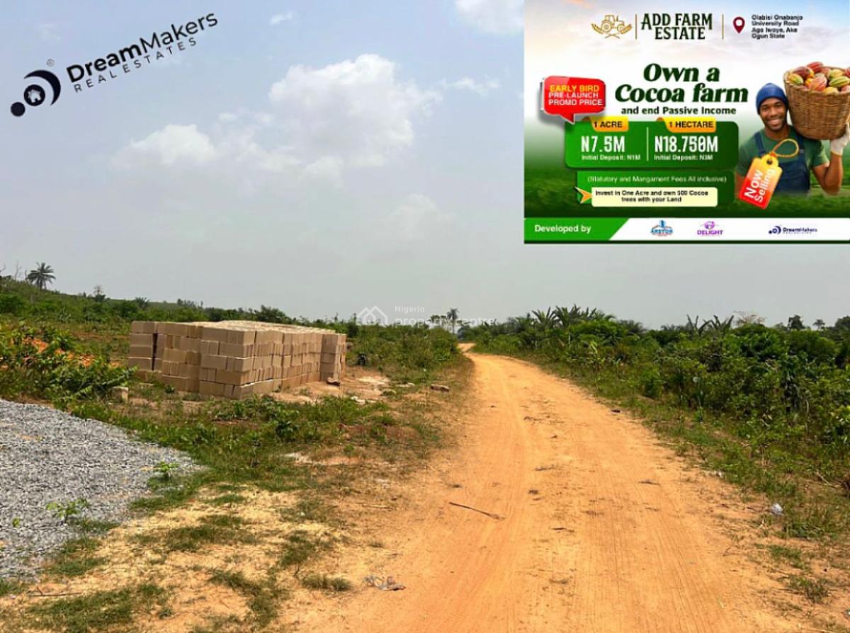 Fertile Agricultural Farmland in a Strategic Location, Farm Estate Ake Ago Iwoye,olabisi Onabanjo University, Ijebu North, Ogun, Commercial Land for Sale