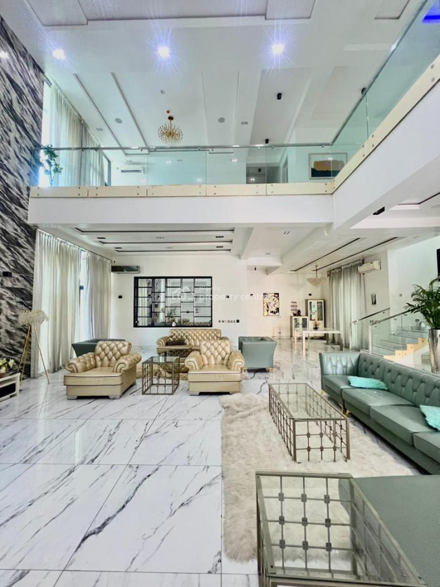Luxury & Spacious 5-bedroom Fully Detached House + 2-rooms Bq, with 2-room Boys’ Quarters, Cinema, Rooftop Terrace, and Swimming Pool, Osapa, Lekki, Lagos, Detached Duplex for Sale