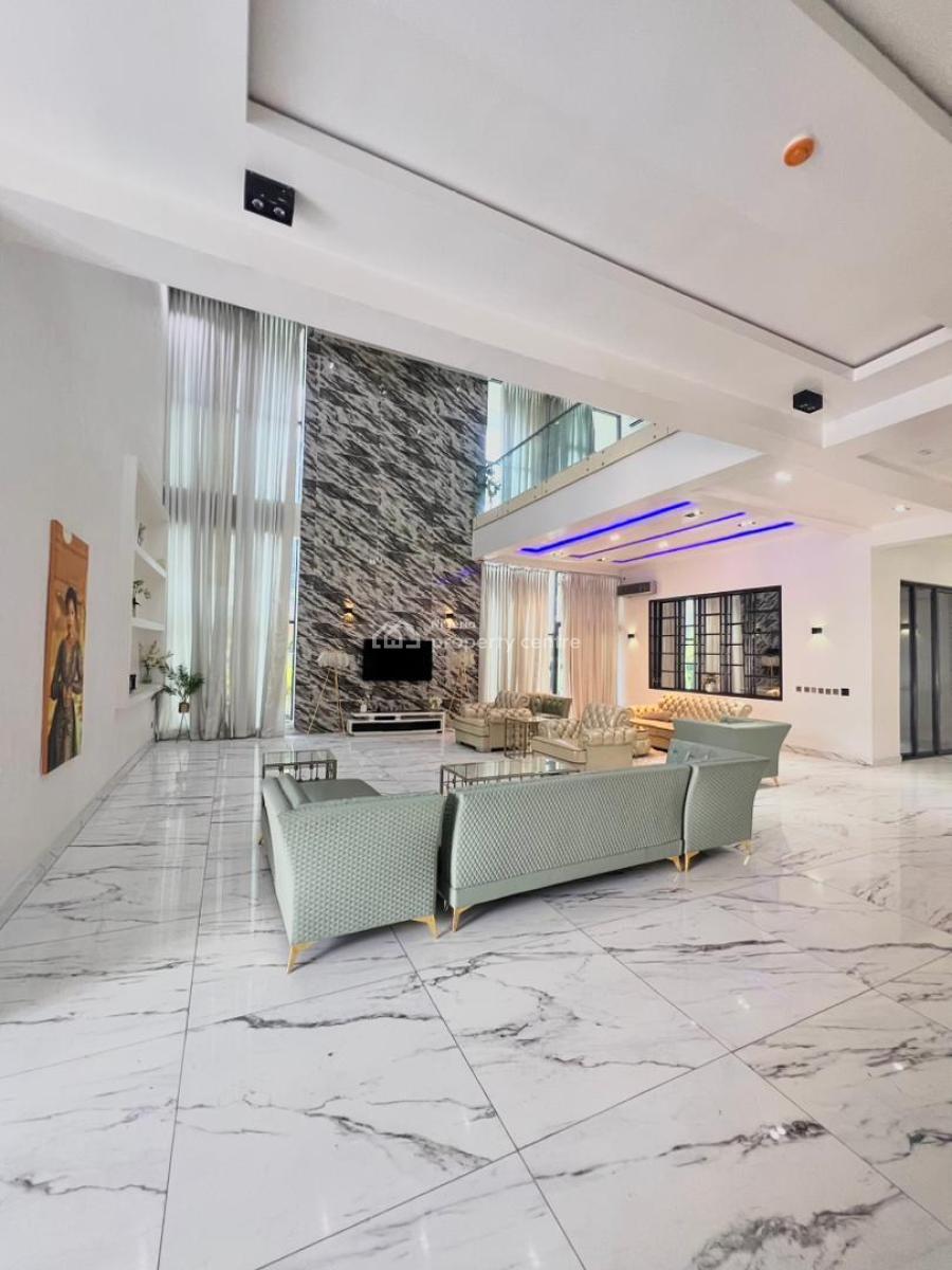 Luxury & Spacious 5-bedroom Fully Detached House + 2-rooms Bq, with 2-room Boys’ Quarters, Cinema, Rooftop Terrace, and Swimming Pool, Osapa, Lekki, Lagos, Detached Duplex for Sale