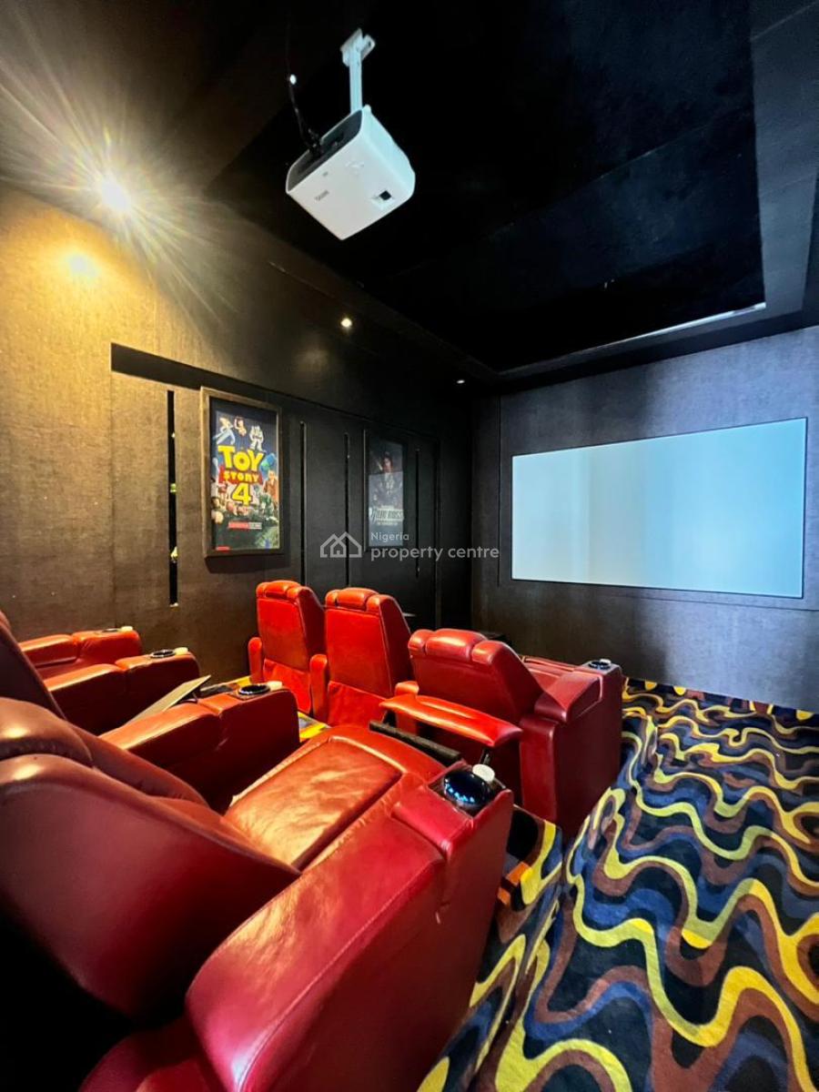 Luxury & Spacious 5-bedroom Fully Detached House + 2-rooms Bq, with 2-room Boys’ Quarters, Cinema, Rooftop Terrace, and Swimming Pool, Osapa, Lekki, Lagos, Detached Duplex for Sale