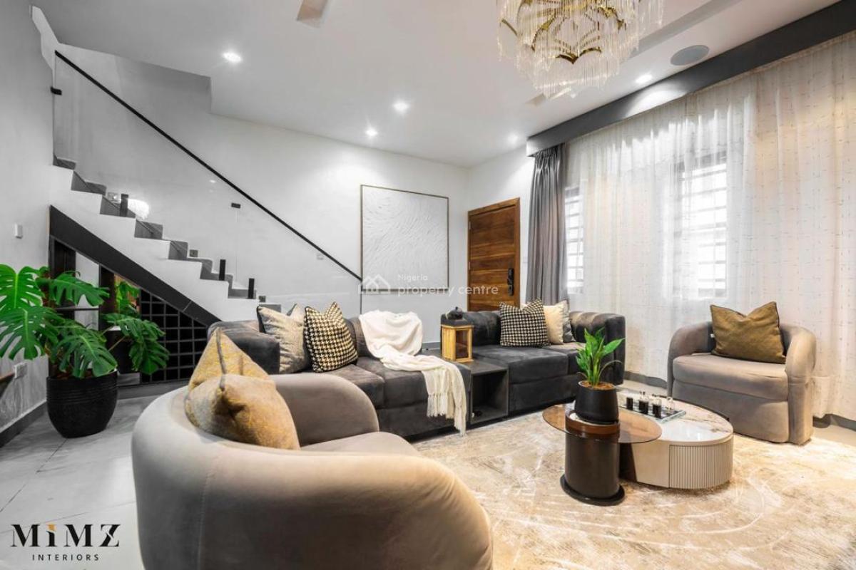 Premium Quality 4-bedroom Furnished House+ Bq, By Earls Court, Nike Art Gallery, Ikate Elegushi, Lekki, Lagos, Terraced Duplex for Rent