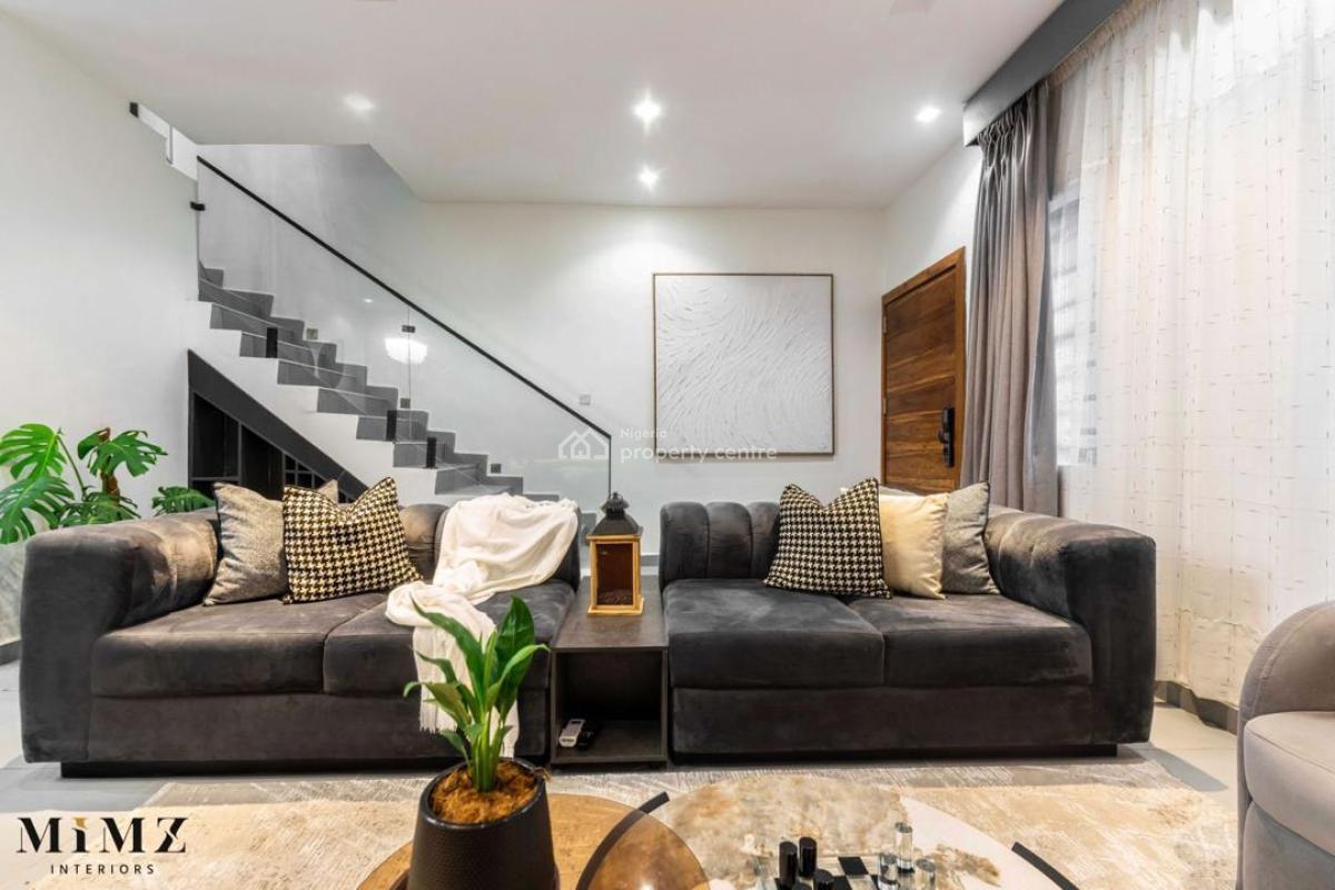 Premium Quality 4-bedroom Furnished House+ Bq, By Earls Court, Nike Art Gallery, Ikate Elegushi, Lekki, Lagos, Terraced Duplex for Rent