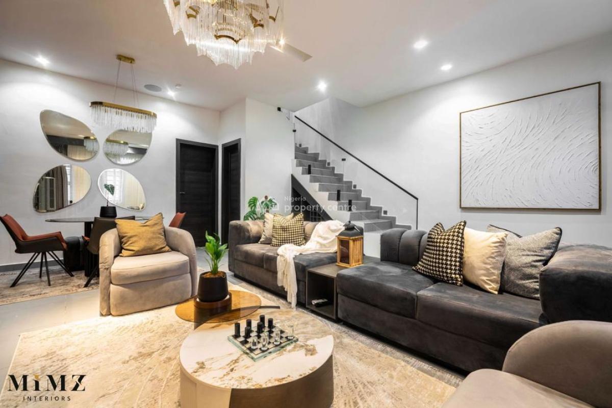 Premium Quality 4-bedroom Furnished House+ Bq, By Earls Court, Nike Art Gallery, Ikate Elegushi, Lekki, Lagos, Terraced Duplex for Rent