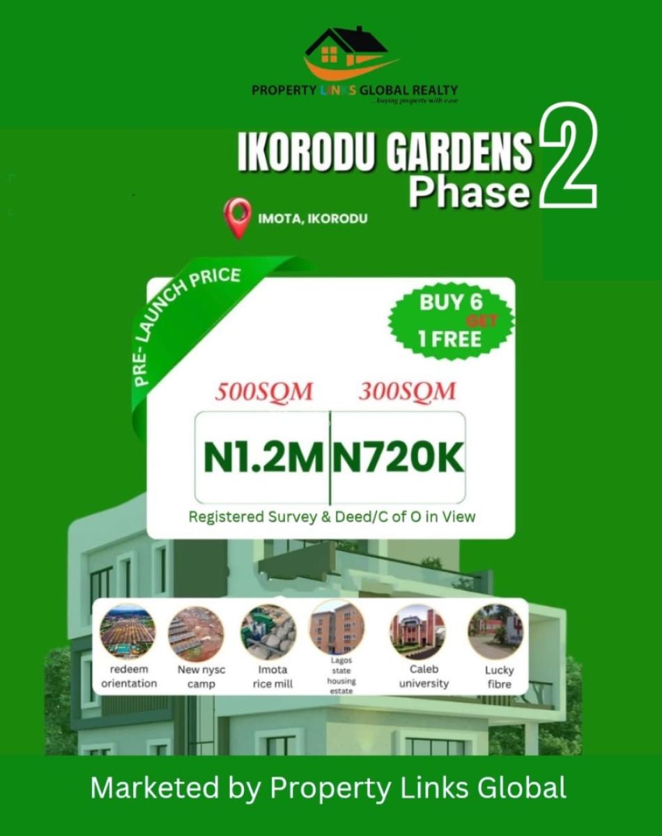 Fast Growing Area Land  Imota Ikorodu, Ikorodu Gardens, Imota, Ikorodu, Lagos, Residential Land for Sale