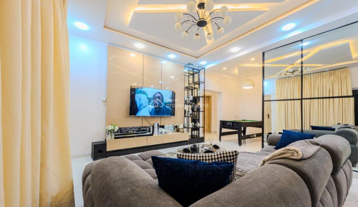 Luxury 2 Bedroom Apartment with Private Cinema and Ps5, Netflix,bath Tub,en-suite Rooms in Secured Environment, Lekki Phase 1, Lekki, Lagos, Flat / Apartment Short Let