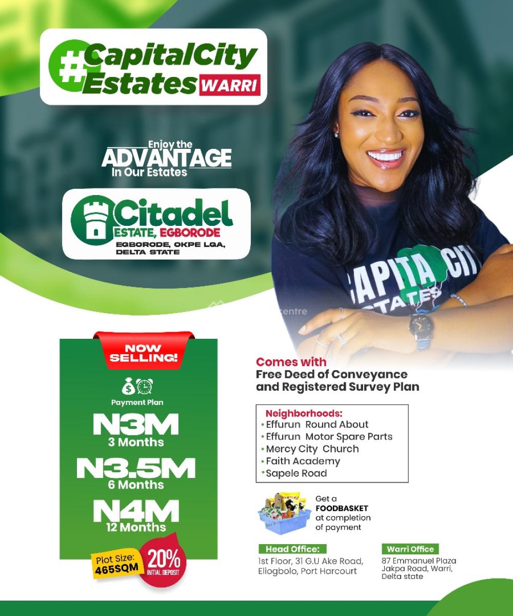 Govt Approved Estate Strategically Located, Citadel Estate   Located Along T Sapele Road,, Edjeba, Warri, Delta, Mixed-use Land for Sale