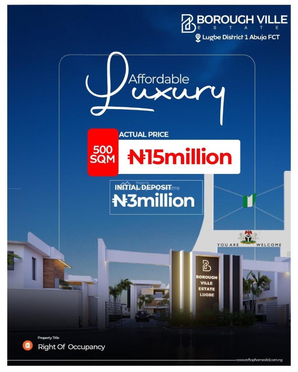 Affordable Plots of Land in a Fast-growing Estate (three Sizes), Borough Ville Estate, Lugbe District, Abuja, Residential Land for Sale