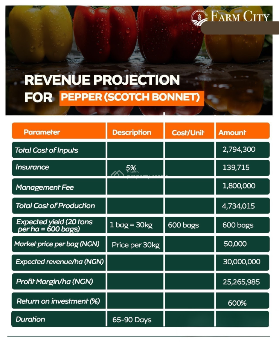 Fertile Farmland in a Secure and Well-structured Agricultural Estate, Farm City / Orisunmibare, Obafemi Owode, Ogun, Commercial Land for Sale