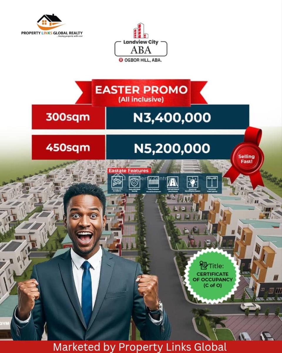 Premium C of O Land in a Prime Location, Landview City Ogbor Hill Close to Nta, Aba, Abia, Residential Land for Sale
