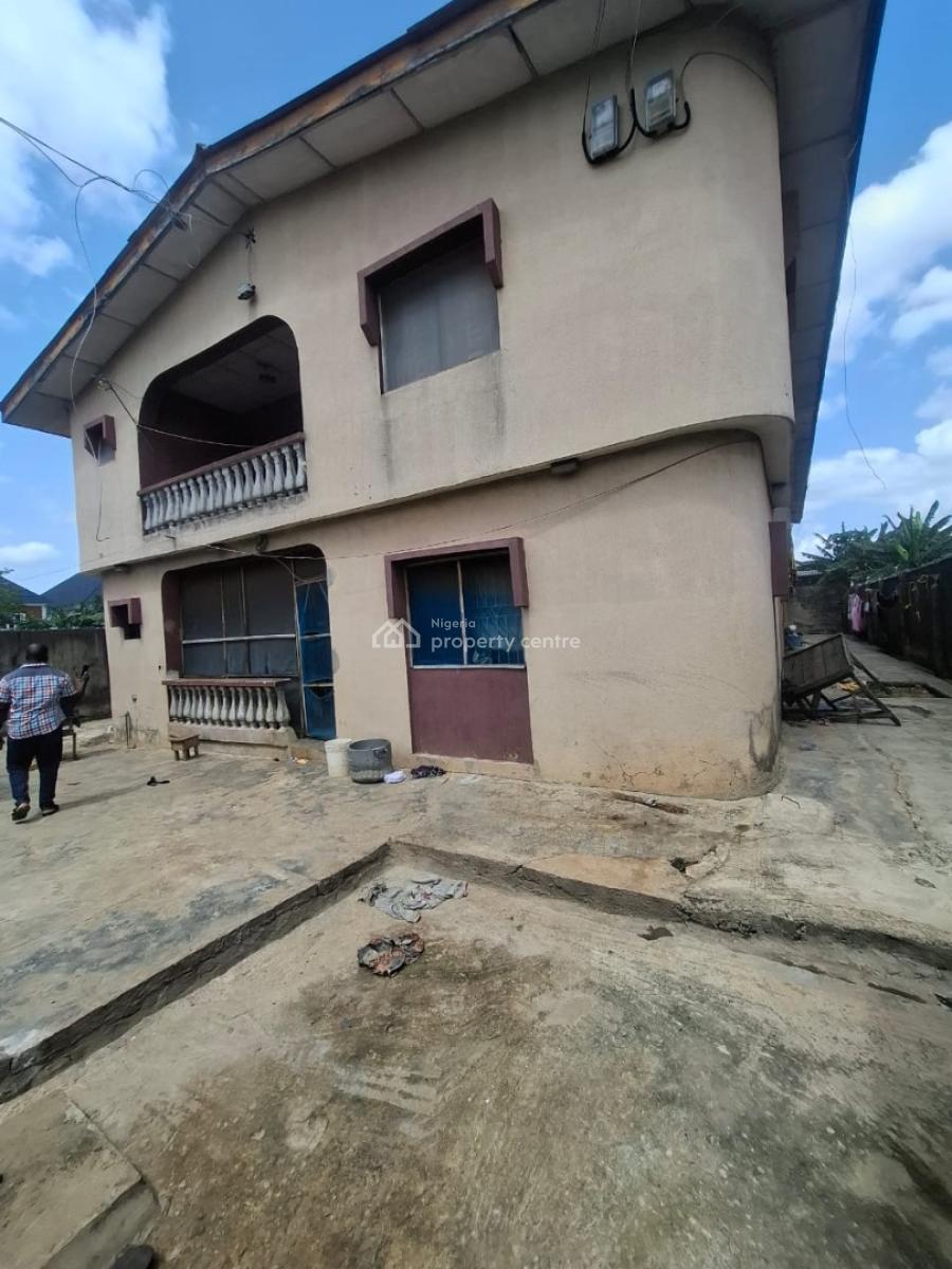 4 Flat and a Bungalow at The  Back on a Full Plot of Land in an Estate, Fajele Estate, Ijegun, Ikotun, Lagos, Block of Flats for Sale