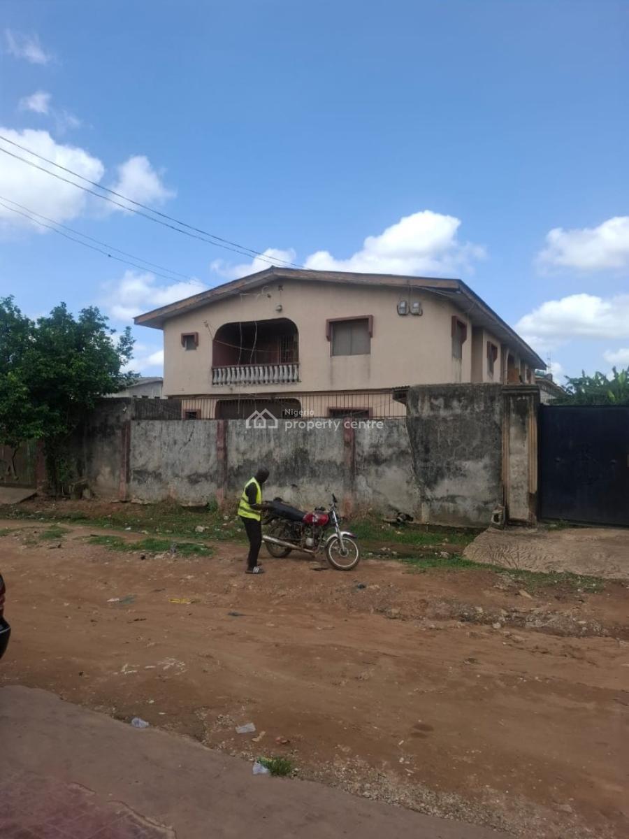 4 Flat and a Bungalow at The  Back on a Full Plot of Land in an Estate, Fajele Estate, Ijegun, Ikotun, Lagos, Block of Flats for Sale