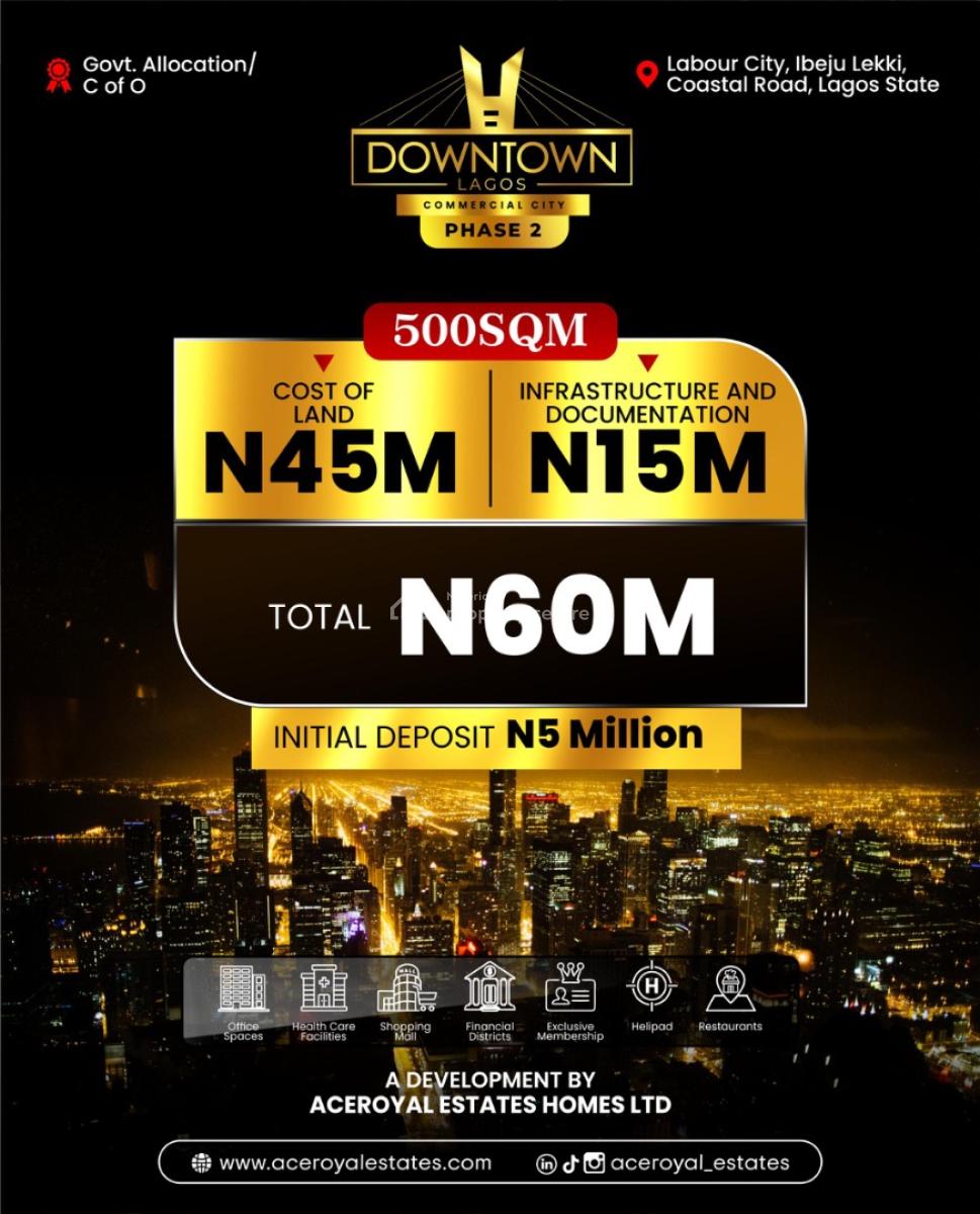 Commercial Plots of Land, Ibeju Lekki, Lagos, Commercial Land for Sale