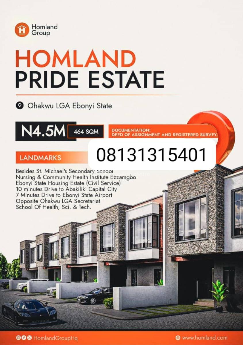 Plots of Affordable Land in Abakiliki, Beside St Michaels Secondary School, Ohaukwu, Ebonyi, Mixed-use Land for Sale