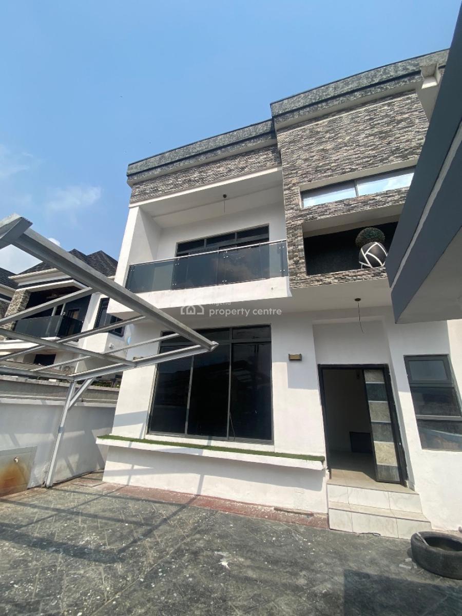 Well Designed &spacious 4bedroom Self Compound Semi Detached Duplex, Main Ikota Villa Estate,behind Mega Chicken,ikota,lekki,lagos,nigeria, Ikota, Lekki, Lagos, Semi-detached Duplex for Sale