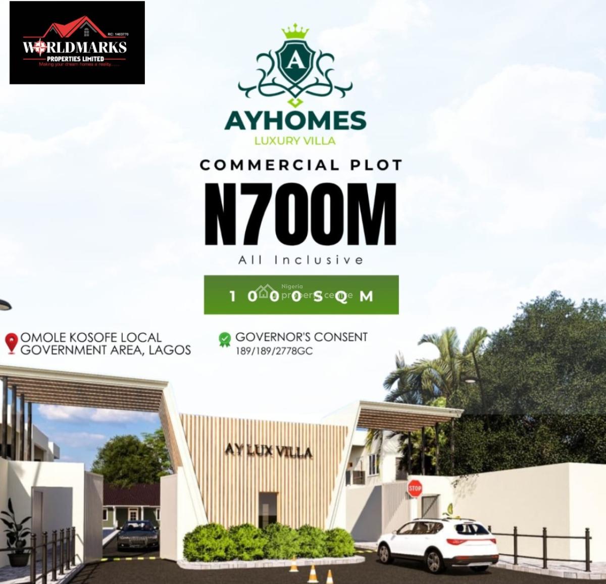 Commercial Land, Ayhomes Luxury Villa Estate Along Magodo Phase 1 Omole2 Mainland, Magodo, Lagos, Commercial Land for Sale