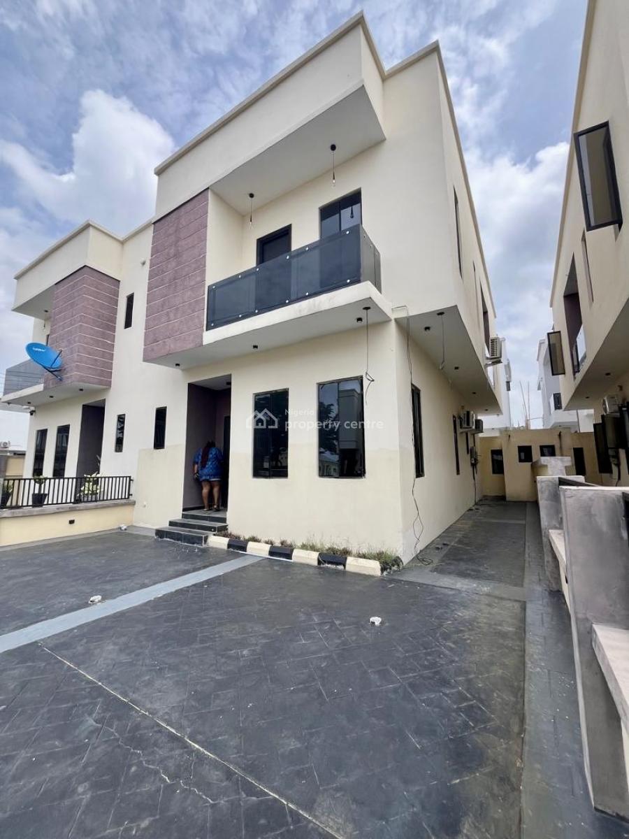 Brand New Luxury and Beautiful Plus a B Q, Secured Estate Facing The Express, Sangotedo, Ajah, Lagos, Semi-detached Duplex for Sale
