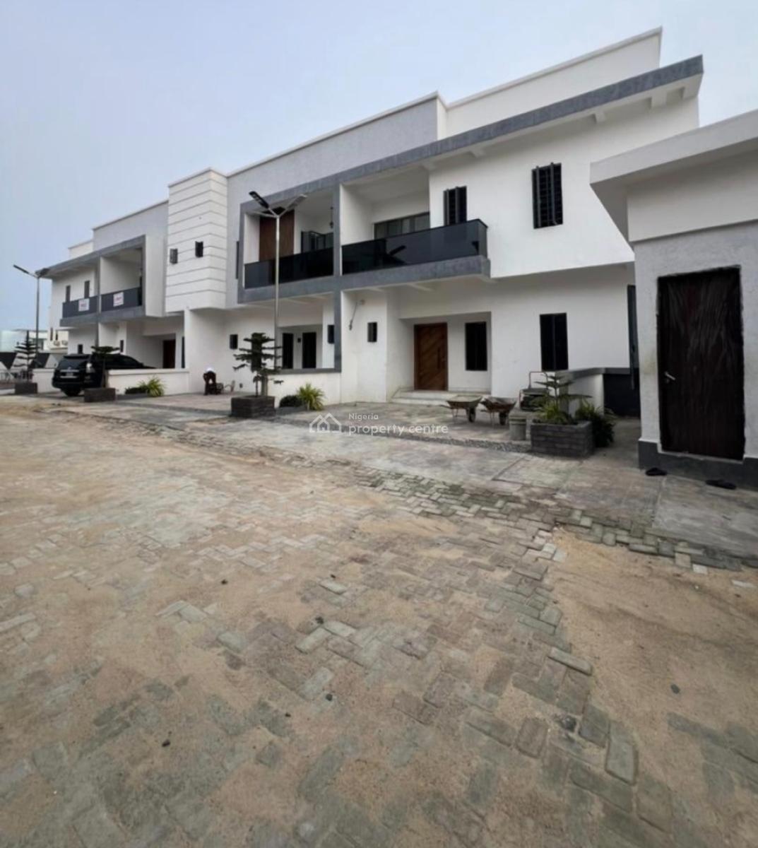 Self Service 4 Bedrooms Semi Detached Duplex with Pool, By Skymall, Sangotedo, Ajah, Lagos, Semi-detached Duplex for Rent