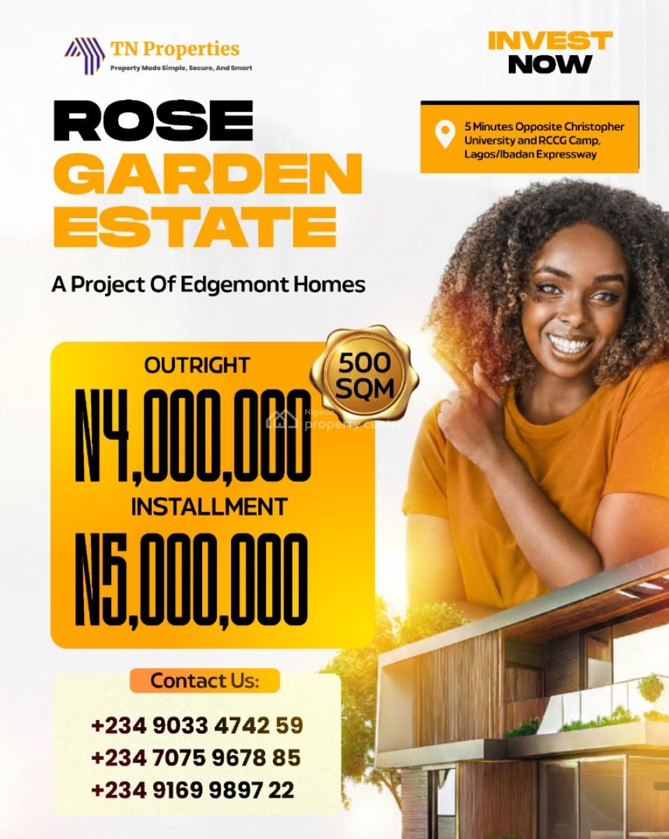 Rose Garden Estate, Opp Christopher University, Mowe Ofada, Ogun, Residential Land for Sale