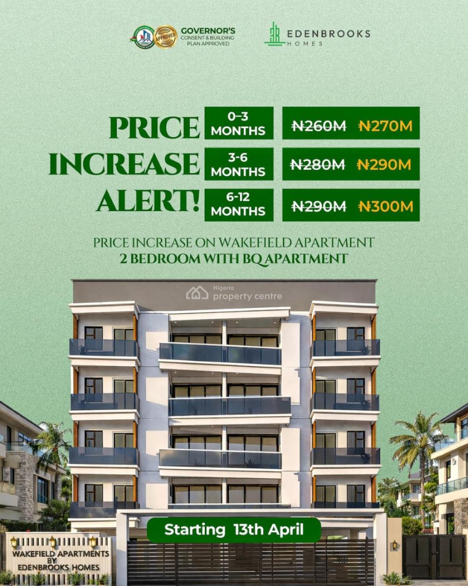 2 Bedroom Apartment with Bq/maid Room, Off Admiralty Way, Lekki Phase 1, Lekki, Lagos, Block of Flats for Sale