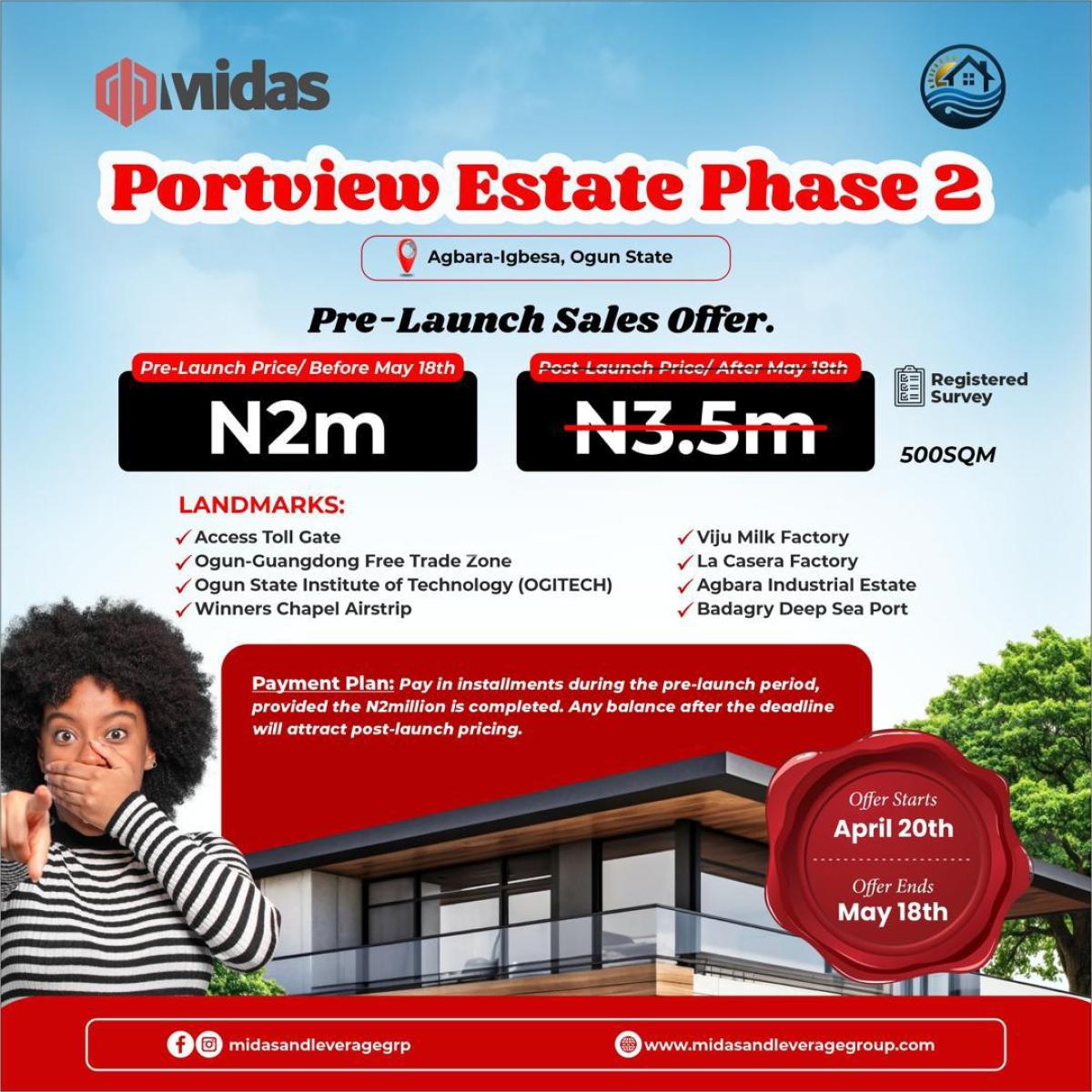 500sqm, Agbára, Agbara-igbesa, Lagos, Land for Sale