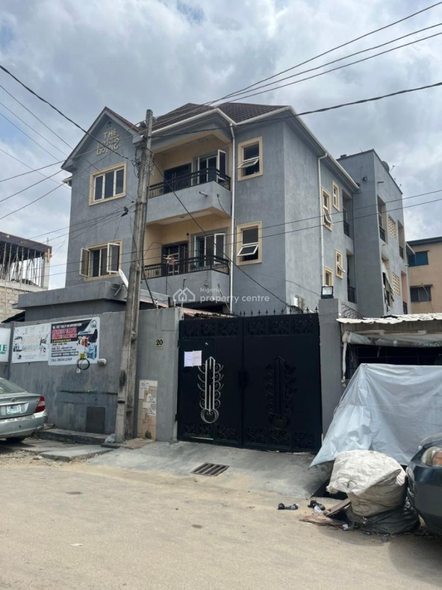 Block of 6.nos 3 Bedroom Flats and a Warehouse on The Ground Floor, Off Masha Road, Surulere, Lagos, Block of Flats for Sale