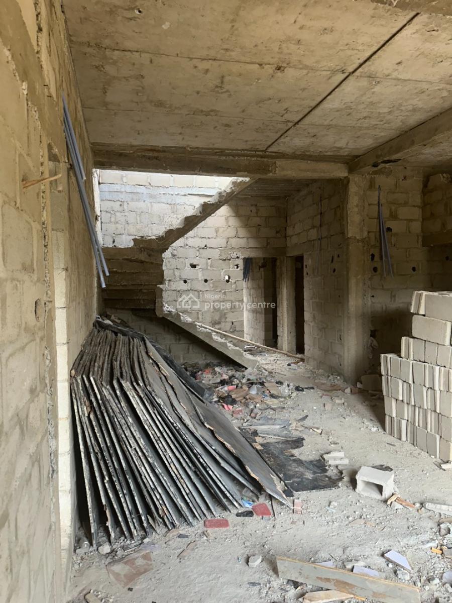 Ultra-modern 4 Bedroom Semi-detached Duplex (carcass Stage), Plot 4, Off Dolapo Oshinlaike Street, S-forte Estate, Ajah, Lagos, Semi-detached Duplex for Sale