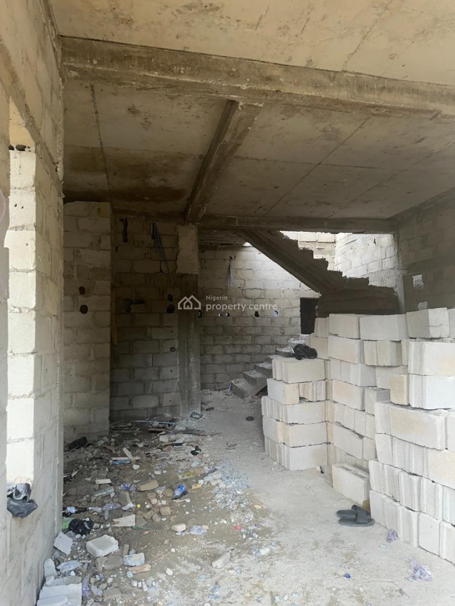 Ultra-modern 4 Bedroom Semi-detached Duplex (carcass Stage), Plot 4, Off Dolapo Oshinlaike Street, S-forte Estate, Ajah, Lagos, Semi-detached Duplex for Sale