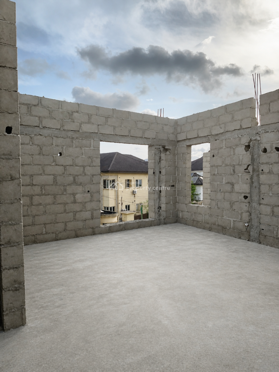 Ultra-modern 4 Bedroom Semi-detached Duplex (carcass Stage), Off Dolapo Oshinlaike Street, S-forte Estate, Ado, Ajah, Lagos, Semi-detached Duplex for Sale