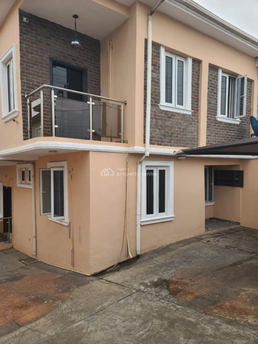Decent 4 Bedroom Terrace Duplex  with a Room Bq, Olowora, Magodo, Lagos, Terraced Duplex for Rent