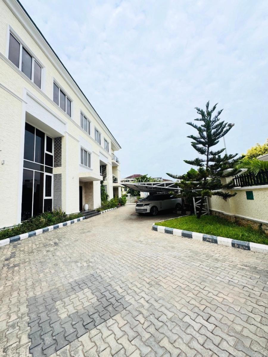 Fully Serviced 4 Bedroom Terrace Duplex with Bq, Banana Island, Ikoyi, Lagos, Terraced Duplex for Rent