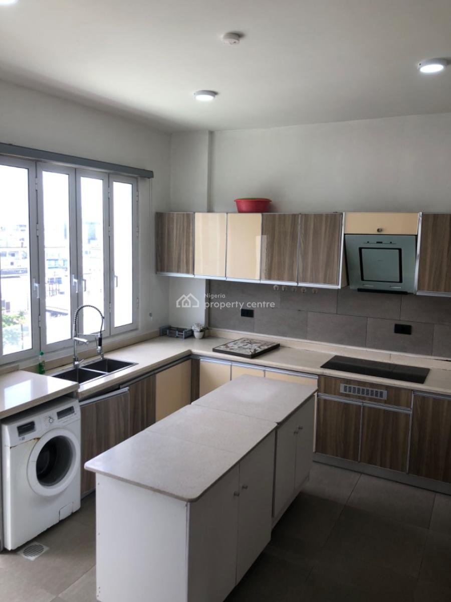 Furnished 3 Bedroom & Bq (5th Floor), in The Heart 💜 of Vi, Adeola Odeku,, Victoria Island (vi), Lagos, Flat / Apartment for Rent