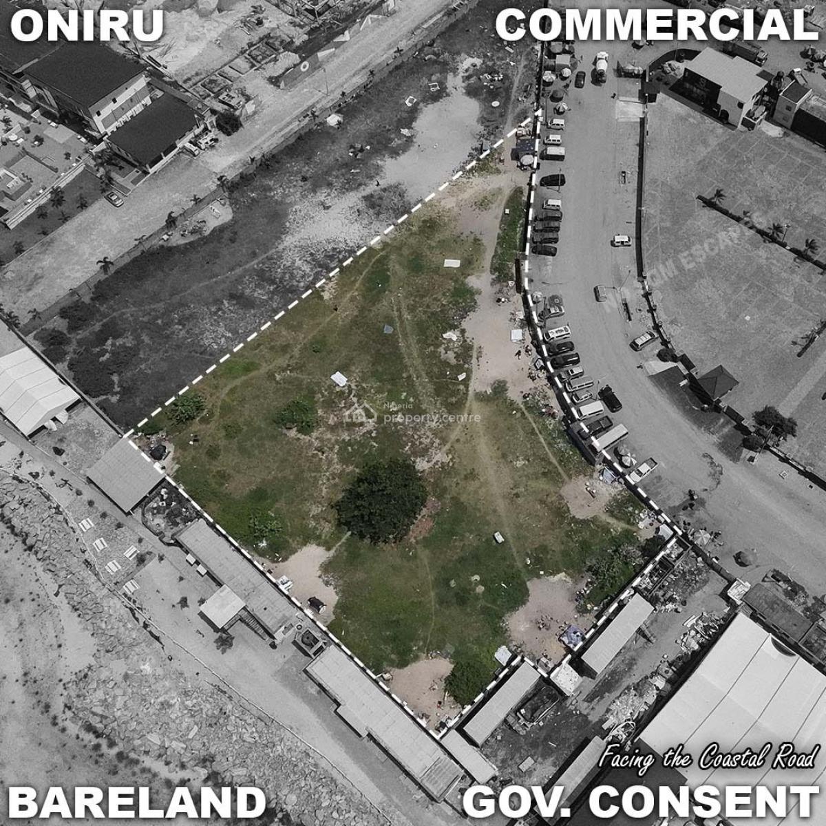 4,000 Sqm Bare Land, Facing The Coastal Road, Oniru, Victoria Island (vi), Lagos, Mixed-use Land for Sale