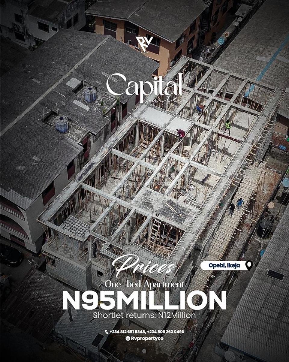 Massive 1 Bedroom Apartment in a Serene Environment, Opebi Ikeja, Off Toyin Street, Ikeja (near Mm Int’l Airport, Ikeja Gra, Sheraton,, Opebi, Ikeja, Lagos, Mini Flat (room and Parlour) for Sale