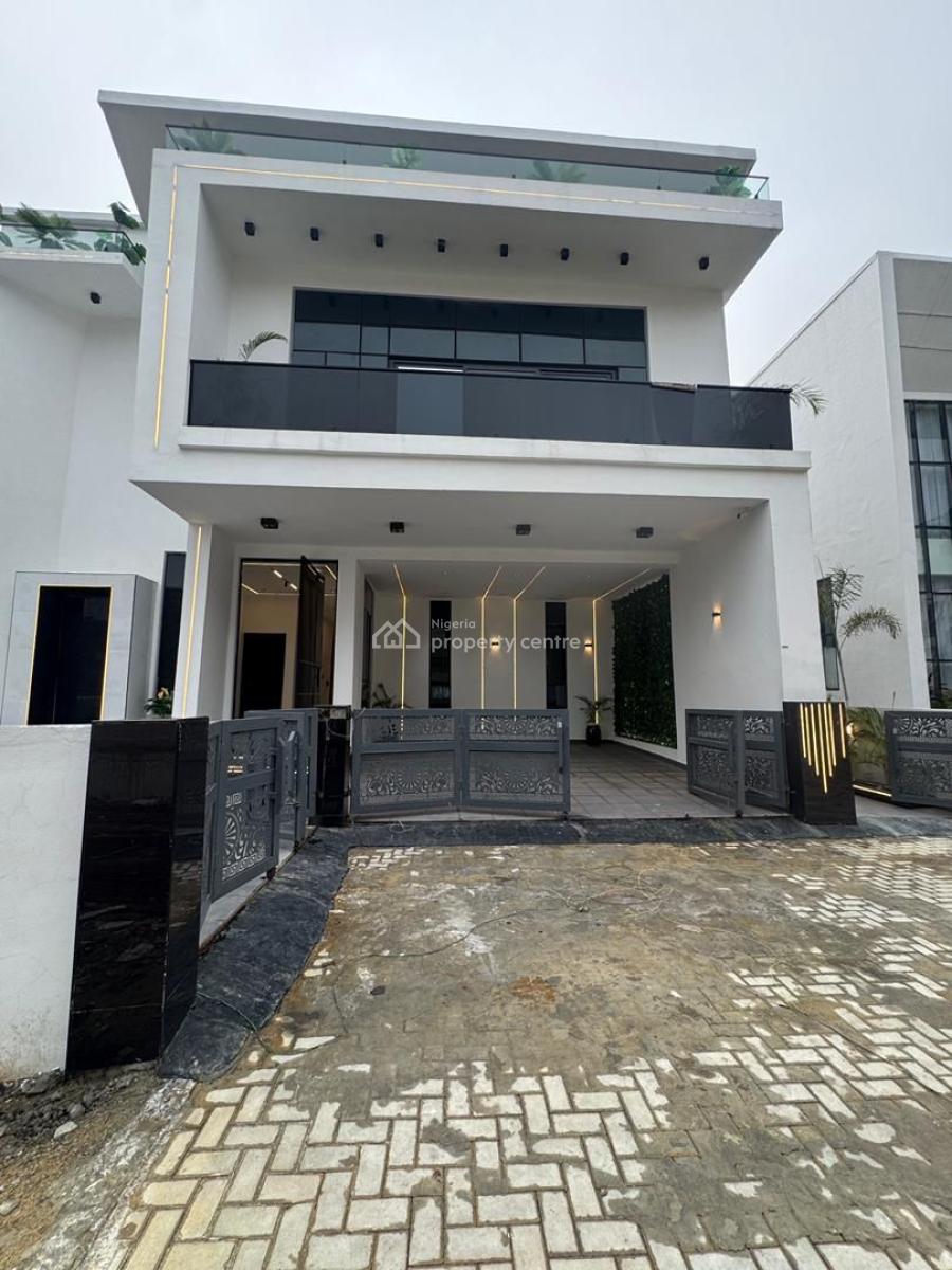 Newly Built 5 Bedroom Luxury Duplex with a Pool, Cinema & Gazebo, Chevron, Lekki, Lagos, Detached Duplex for Sale