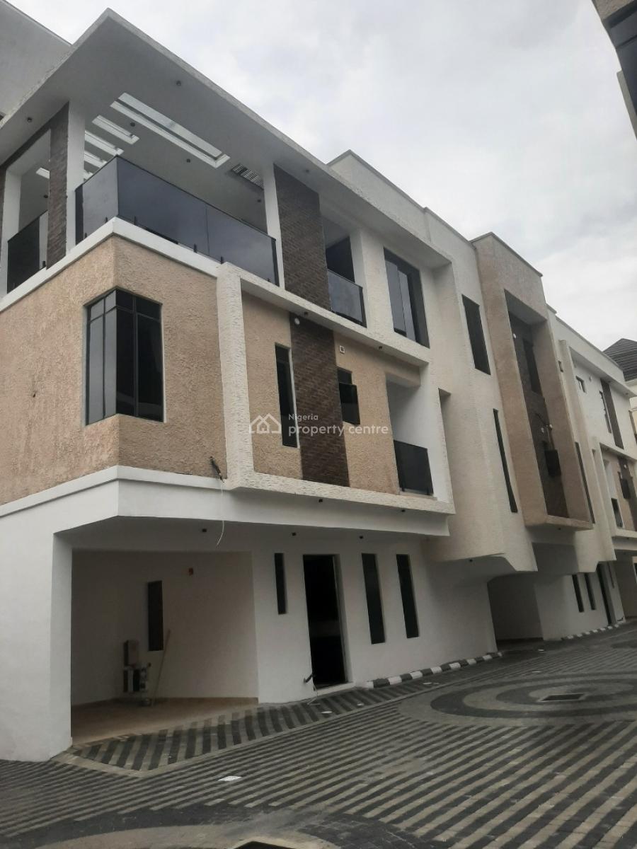 Tastefully Finished and Serviced 4 Bedroom En-suite Newly Built Terrac, Lekki Phase 1, Lekki, Lagos, Terraced Duplex for Rent