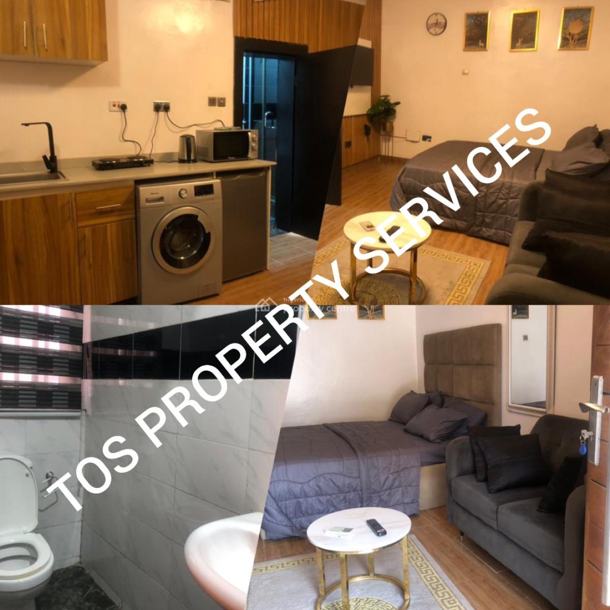 Furnished & Serviced Studio Apartment, Osapa, Lekki, Lagos, Self Contain (single Rooms) for Rent