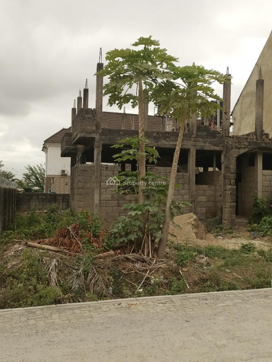 Carcass 4 Bedroom Semi Detached Duplex with Space for Bq, Galadimawa Axis, Galadimawa, Abuja, Semi-detached Duplex for Sale