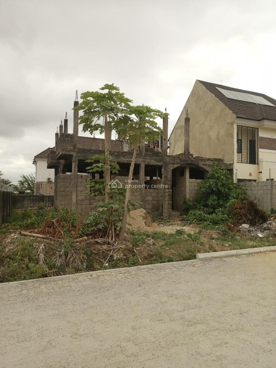 Carcass 4 Bedroom Semi Detached Duplex with Space for Bq, Galadimawa Axis, Galadimawa, Abuja, Semi-detached Duplex for Sale