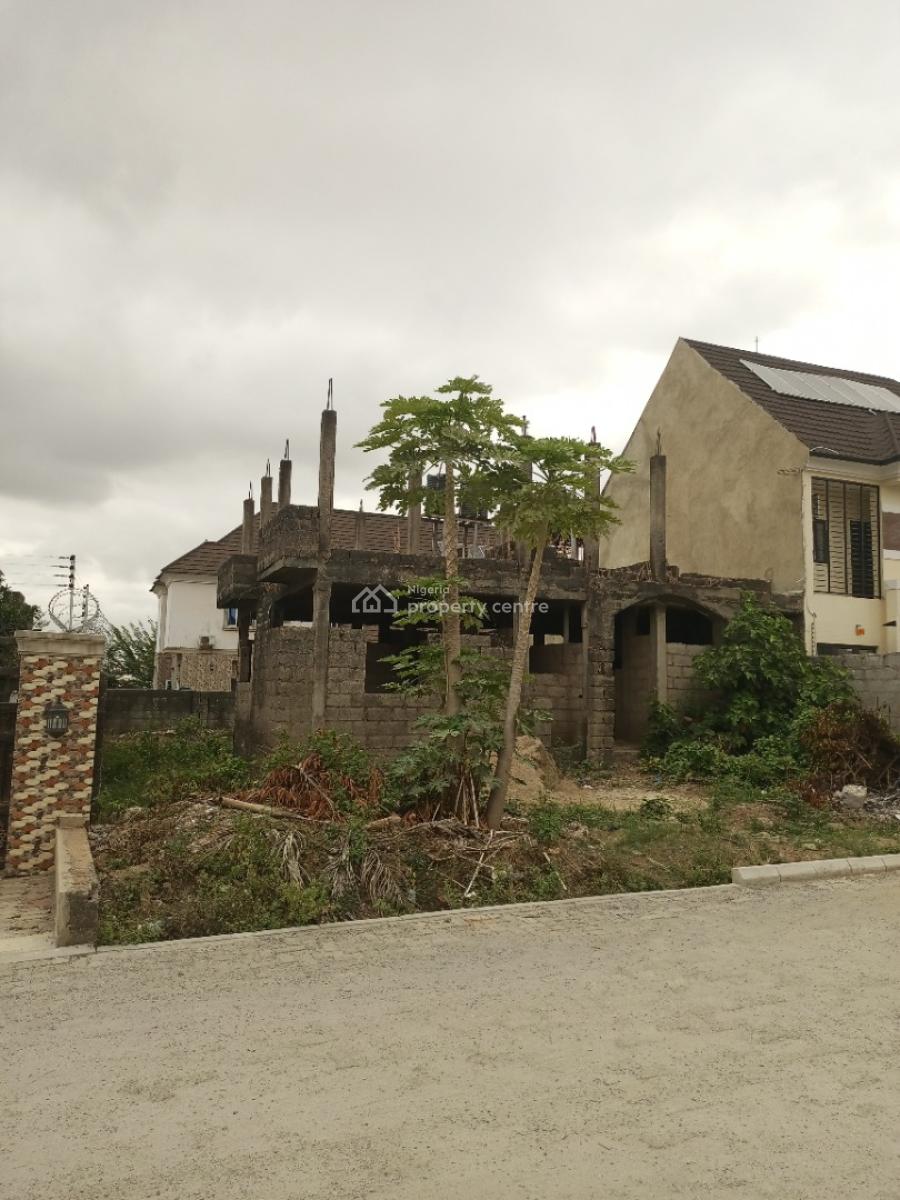 Carcass 4 Bedroom Semi Detached Duplex with Space for Bq, Galadimawa Axis, Galadimawa, Abuja, Semi-detached Duplex for Sale
