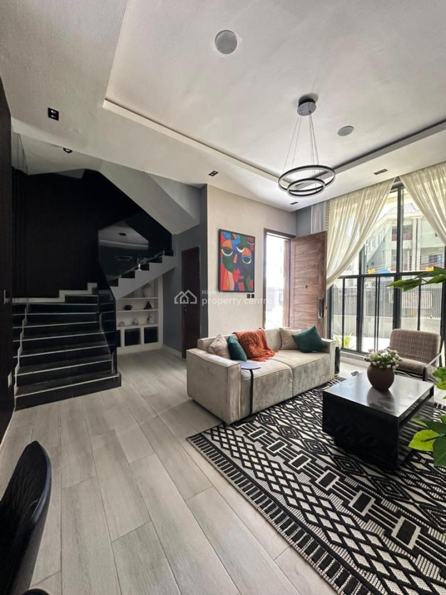 Luxury Fully Furnished 4 Bedroom Terrace with Bq and Open Rooftop, Ikate, Lekki, Lagos, Terraced Duplex for Sale